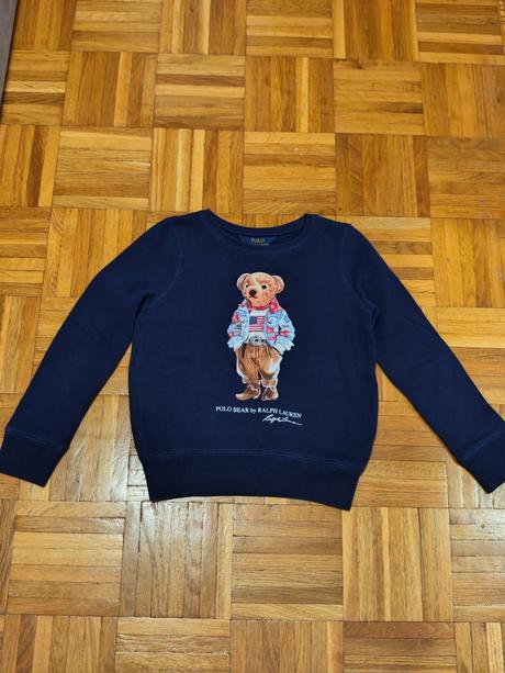 Ralph lauren bear originál dievčenská mikina, ralph lauren,122