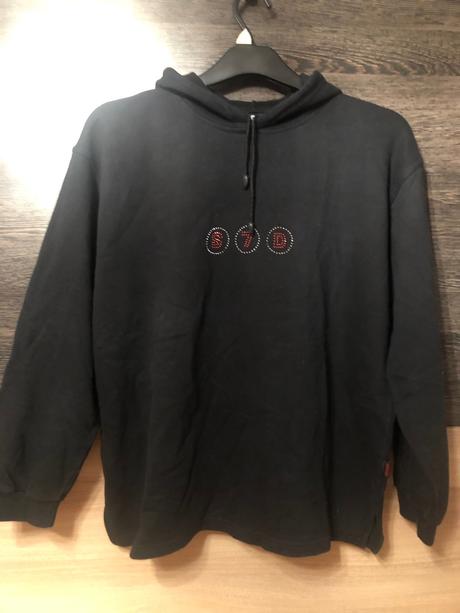 Mikina cierna s kapucnou m, m