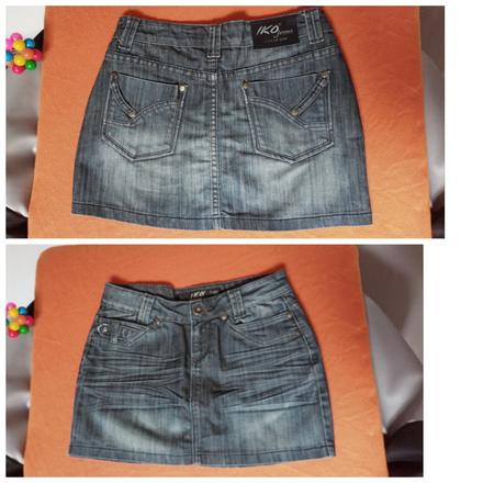 Riflová sukňa v.m/l, m