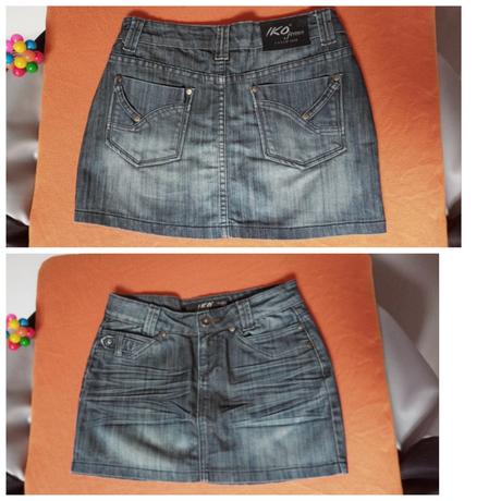 Riflová sukňa v.m/l, m