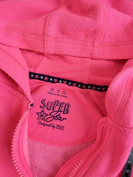 Neonovo ruzova mikinka f&f 6-7, f&f,122