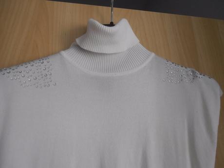 Dámsky biely rolák s opaskom č.s, s