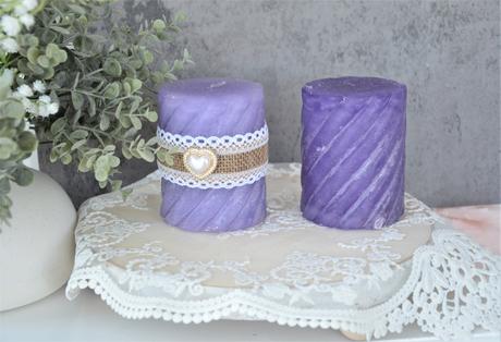 2x valcová sviečka,