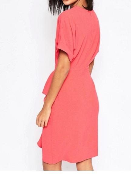 Asos lososové saty s visackou, xs