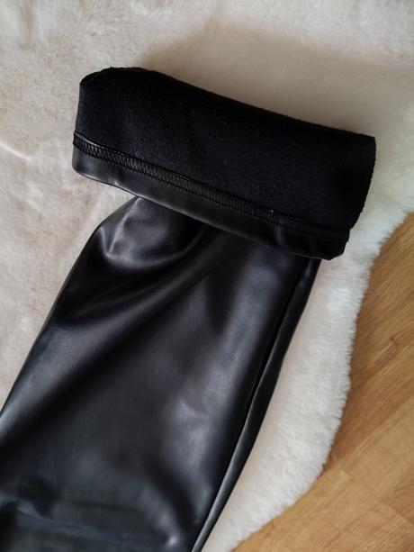 Dievčenské koženkové nohavice, 134