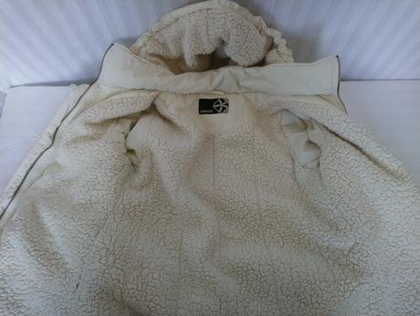 Dámska zimní krémová bunda, animal, animal,l