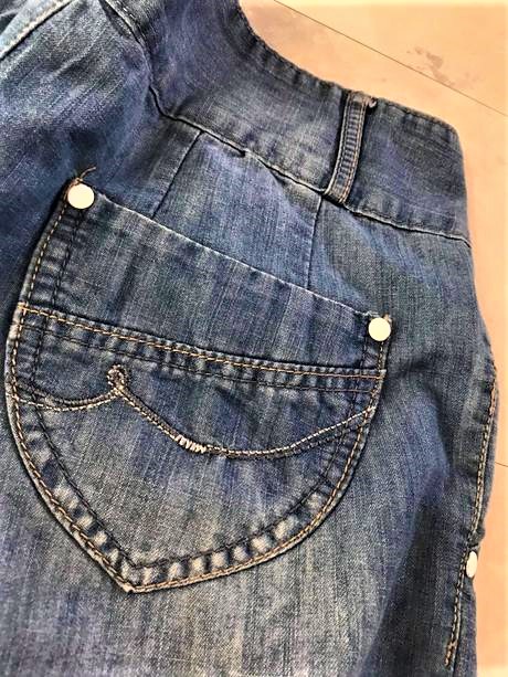 Voľné nabraté baggy tenké rifle, m