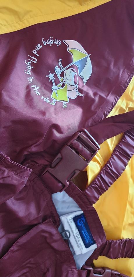 Komplet do dažďa - vetrovka+nohavice na traky, 104