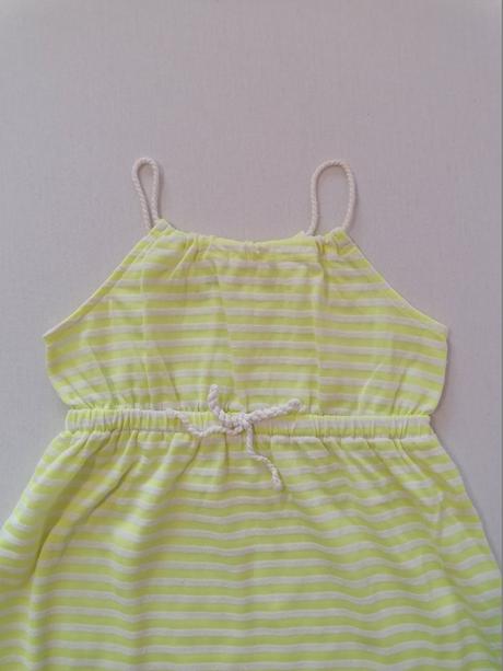 Bavlnene pasikave šaty, h&m,98