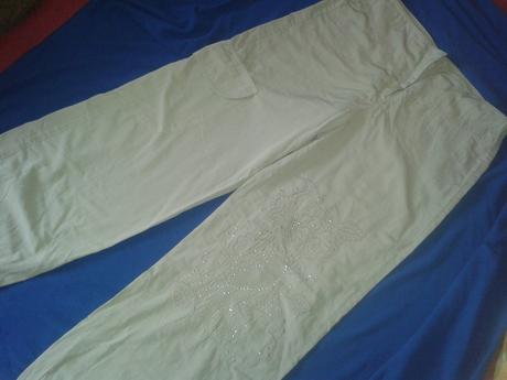 Letne nohavice s aplikaciou, xl