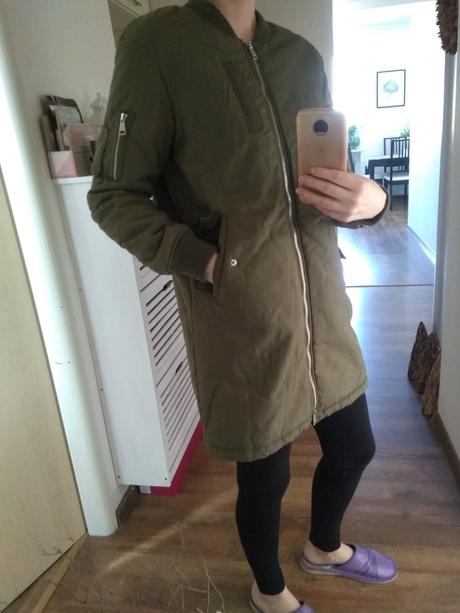 Dlhá bomber bunda, s
