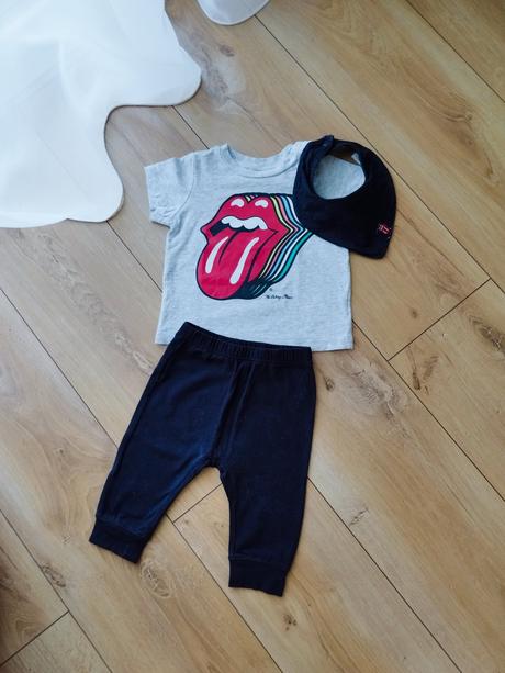 H&m set rolling stones, veľkosť 68, h&m,68