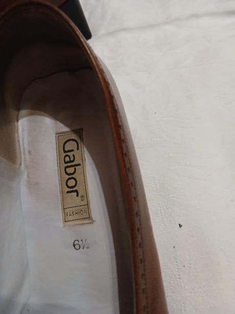 Kožené poltopánky zn. gabor, gabor,39