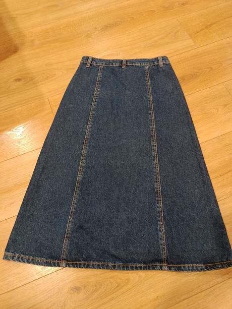 Rifľová sukňa midi, zn. reserved, veľ. 36, reserved,36