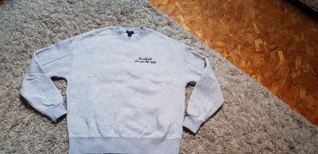 Oversize mikina s nápisom, amisu,xs