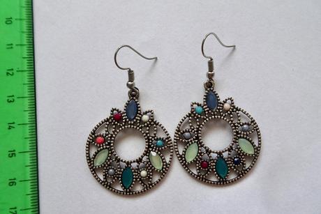 Náušnice farebné, 