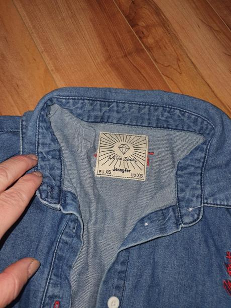 Nádherná riflova košeľa, xs