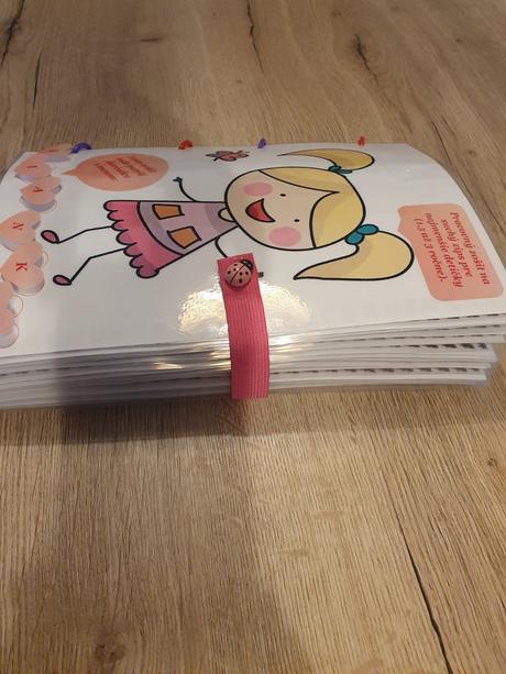 Pracovny zošit na suchy zips pre dievčatko od 1,5, 