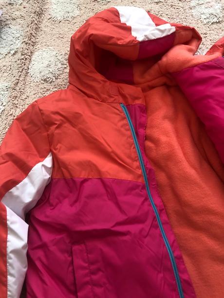 Zimná bunda a rukavice, decathlon,110