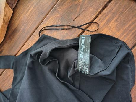 Massimo dutti čierny bavlnený top l, l