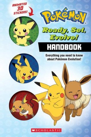 Knižka pokémon "evolution handbook" + 3d obrázky, 