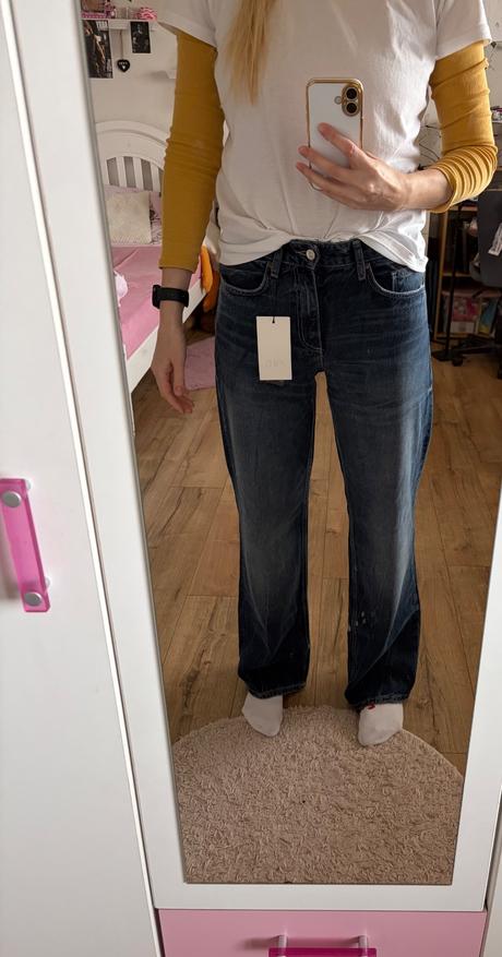 Zara wide leg dámske rifle, zara,38