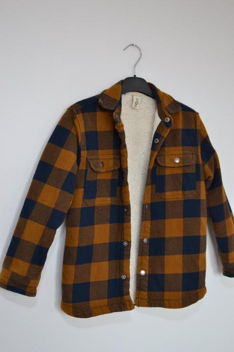 Detská károvaná bunda 134, h&m,134