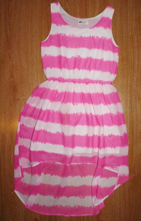 Ruzovo-biele, h&m,158