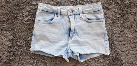 Rifľové šortky č.134, h&m,134