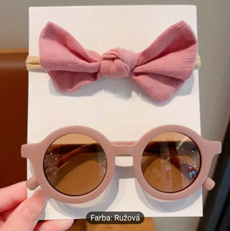 Detská sada okuliare + čelenka, 