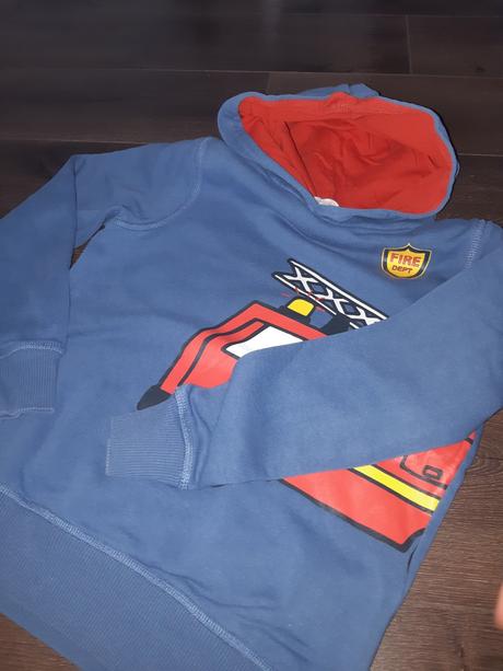 Mikina požiarnik, h&m,134