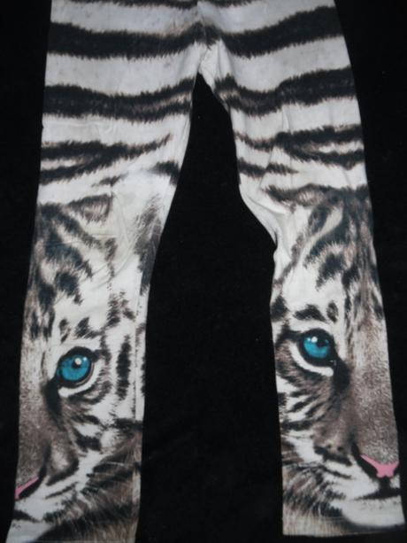 Tigrové legíny, h&m,128