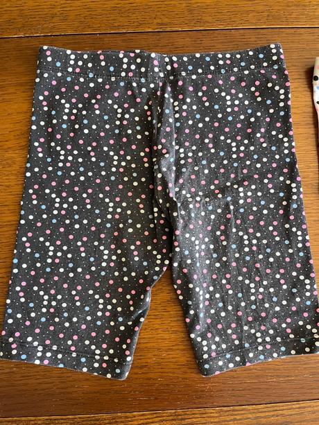 Farebné krátke legínky - trojset, kids,128
