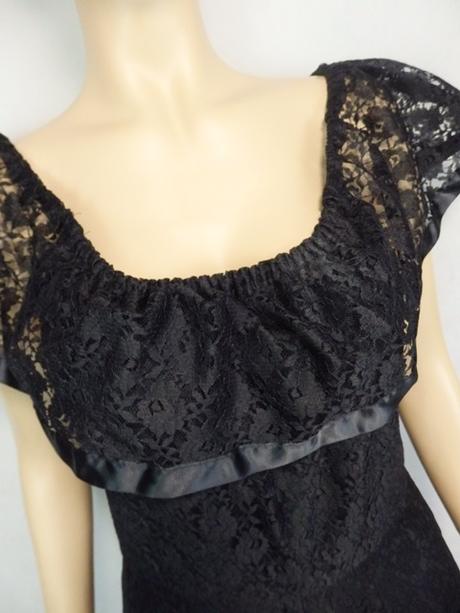 Kvalitné vintage čipkované šaty, c&a,38