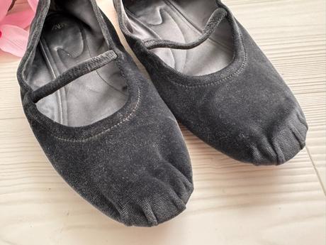 Zara - zamatové baleríny, zara,41