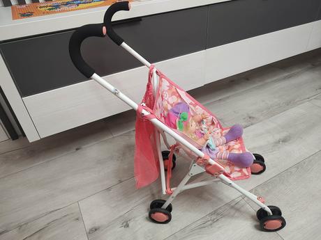 Skladací kočík pre bábiky baby anabel + bábika, 
