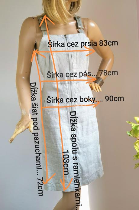 Sarah - ľanové šaty, s