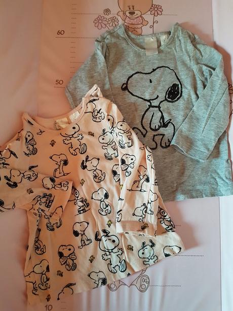 Tricka snoopy, h&m,74