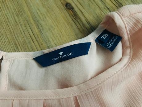 Ľahká bledoružová blúzka, tom tailor,38