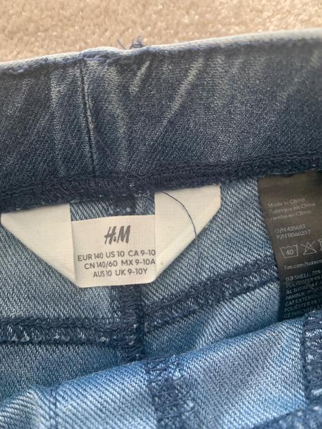 Džersejové zvonové nohavice h&m, h&m,140