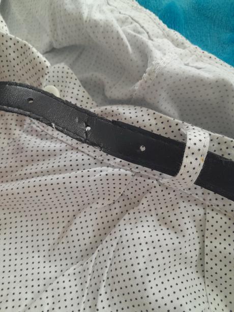 Bodkované kraťase s opaskom-l, l