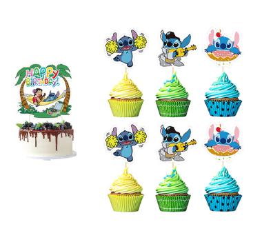 Tortový zápich lilo a stitch (25ks) - skladom,