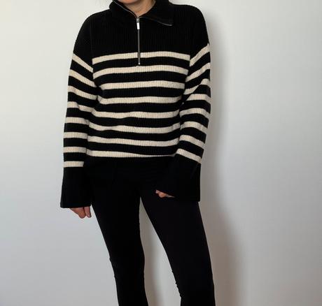 Pruhovaný sveter, h&m,s