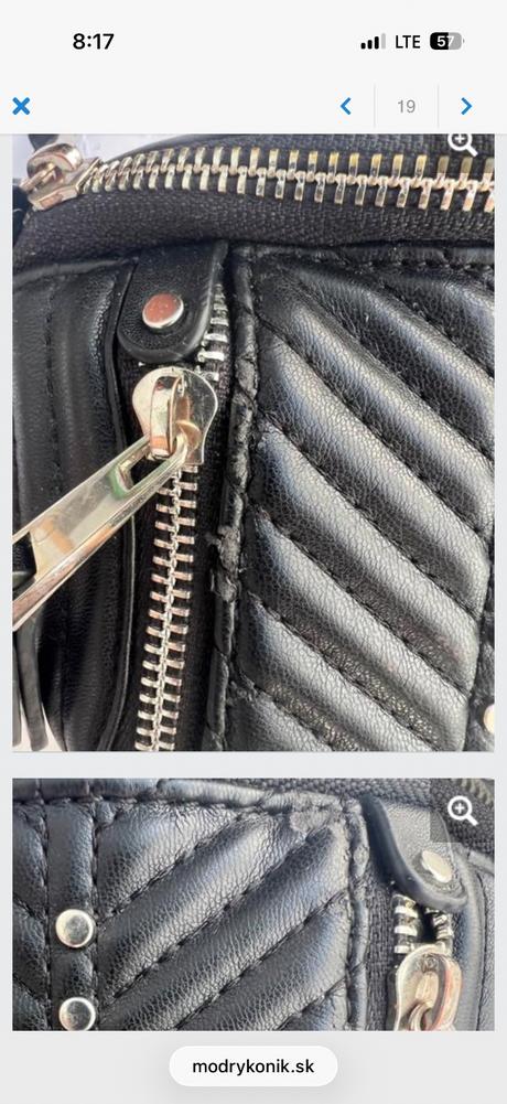 Zara cierna ladvinka s vybijanim, zara