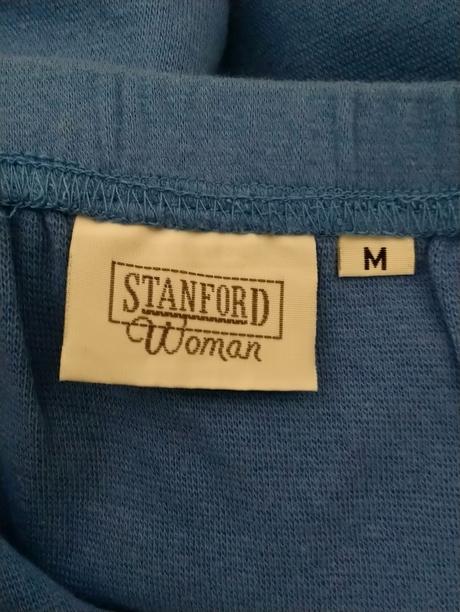 Dámska krátka modrá elastická sukňa, stanford, s
