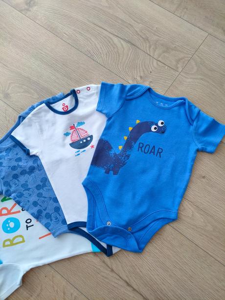 4x letné chlapčenské body, veľ. 74 - 80, 74