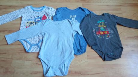 3x body s dlhým rukávom 92 zapínanie pri krku, 92