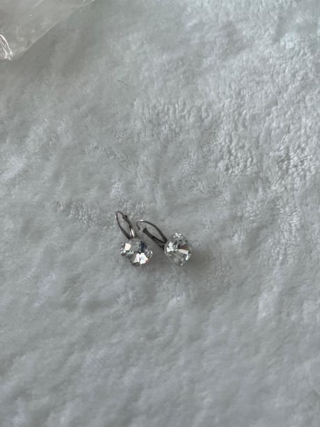 Swarowski nausnice, srdiecko gratis, swarovski