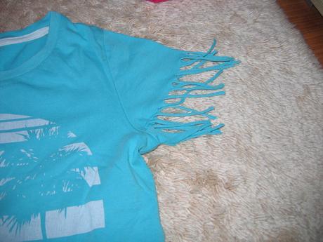 Dievčenské tričko v tyrkysovej farbe, 140