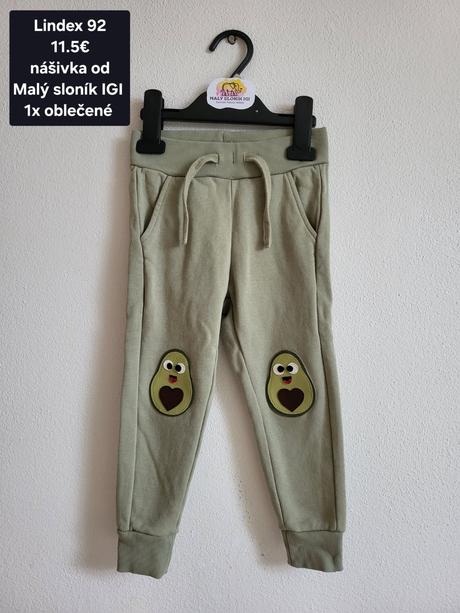 Lindex 92 tepláky, nasivka od maly slonik igi 11.5, lindex,92